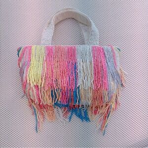 Confetti Fringe Beaded Bag